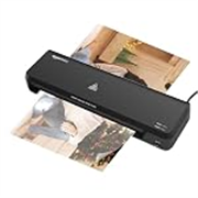 Amazon Basics Hot A4 Thermal Laminating Machine/Laminator A401 | Quick 5-Min Warm-Up | Push Button Pause | Durable Thermostats (100 Cycles) | 26.72 cm/min Speed | for Photos, IDs, Documents (Black)