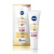 NIVEA Luminous Even Glow Oil Control Day Cream & Moisturizer SPF 50 | Patented Thiamidol (60X More Effective Than Vitamin C) | Dark Spots & Pigmentation | Oil Control, Brightening & Even Tone with Hyaluronic Acid