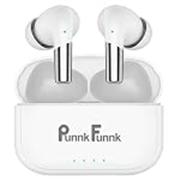 PunnkFunnk FusionBeatX Pro Wireless Earbuds 42H Playtime, 45ms Low Latency, 13mm Bass Drivers, Zen ENC Mic, IPX5 Water-Resistant, Bluetooth 5.3, Type-C Fast Charging, Touch Control(White)