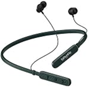 Bouncefit Sonic 144 Bluetooth Wireless Neckband, 35H Continuous Playback Battery, Deep Bass, Stereo Sound, HD Calls, Type C Fast Charging, Rich Audio, Earbuds with Mic Earphones (Green)