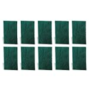 Sparkmate By Crystal Nylon Green Scrub Pad (Pack of 10)
