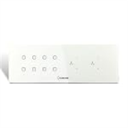 Kamonk 8 Module Custom Plate/Horizontal: (4 Gang x 2 units) + (Fan Regulator x 2 units) | Compatible with Alexa, Google Assist., Siri Shortcuts