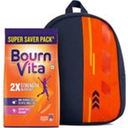BOURNVITA Chocolate Nutrition Drink Pouch with School Bag (1 kg)