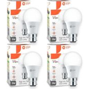 Orient Electric 9 W Basic Round B22 LED Bulb (White, Pack of 4)