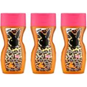 PLAYBOY Play It Wild Shower Gel combo For Women (250ml each) Pack of 3 (3 x 250 ml)