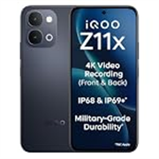 iQOO Z11x 5G (Titan Black, 6GB RAM, 128 GB Storage) | Dimensity 7400-Turbo Processor | 7200 mAh Battery | 4K Video Recording Front & Back | IP68 & IP69+ | Powered by OriginOS 6