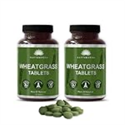 SAPTAMVEDA Organic Wheat Grass Tablets 240 Tablets (120 * 2) 500mg Each – Natural Antioxidant Superfood, Supports Healthy Joints, Immunity Booster, Non-GMO, Vegan