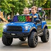 Baybee Bronco Baby Battery Operated Jeep for Kids | Ride on Toy Electric Car with LED Lights & Music | Rechargeable Battery Big Cars with Parental Control | Kids Car to Drive 3 to 8 Years (Blue)