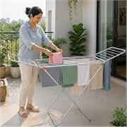 BENAVJI Mild Steel Cloth Drying Stand – 3 Way Folding, 42 Feet Drying Length, 20 Drying Rails, Lightweight