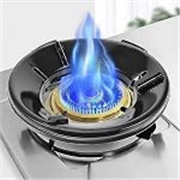 SR Black Gas Saver Burner Stand Gas Chula Burner Gas Saver Stand Jali Ring Fire & Windproof Energy Saving,Gas Chula Support Stand 4 Legs Supported for Indian Gas 0.7Mm(Pack of 2) Black-Metal