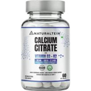 NATURALTEIN Calcium Citrate with Vitamin D3 + K2 (MK7) | Bone & Joint Support (60 Tablets)