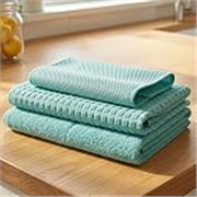 Cutting EDGE 220 GSM Car & Bike Cleaning Combo Set of 3, Microfiber Cloth, Scrub Cloth & Drying Mat, Absorbent, Lint Free & Scratch Free for Car Cleaning (Light Green)