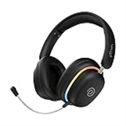 pTron Studio Xtreme, 70hrs Playtime, 40ms Low-Latency, Dual Device Pairing, Wireless Over Ear Headphones w/Detachable Mic & TruTalk ENC Calls, 40mm Drivers, RGB Lights, BT5.4 & Type-C Charging (Black)