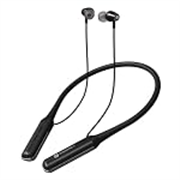 Portronics Harmonics 250 Wireless Bluetooth Headset with Long Lasting 60 Hrs Playtime, Smart Voice Assistant, Dual Pairing, Sweat & Splash Proof, Best for Gaming, Running, Workout(Black)