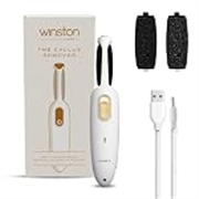Winston Electric Callus Remover for Feet | 120 Min Runtime, Fast Charging | Rechargeable Foot File | 2 Speed Pedicure Tool for Hard Skin, Cracked Heels & Dead Skin Remover | 1 Year Warranty