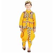 Gujrati Kedia Dress for Boys Kids Navratri Garba Angrakha Dhoti Set,Gujrati Costume for Boys (Material : Cotton)