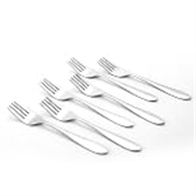 Wonderchef Venice Stainless Steel Fork Set of 6 | Classic Design and Gloss Finish | 100% Food-Grade Stainless Steel | Non-Corrosive and Sturdy | Unbreakable | Easy to Clean