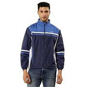 Dollar Men’s Polyester Colourblock Windcheater Jacket With Zipper Pockets