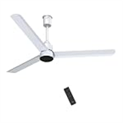 V-Guard Zenair BLDC Ceiling Fan for home | 1200 mm | BEE 5-Star Energy Saving | High-Speed BLDC Motor (370 RPM) | Remote Control with 6 Speeds, Wind & Reverse Modes | 2-Year Warranty | White