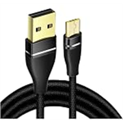 BlackBeats Zinc Alloy Plated Micro USB 3.0 Fast Charging Data Cable 1 m Micro USB Cable (Compatible with All Phones with Micro USB 3.0 Charging Port, Mobile, Black, Sync and Charge Cable)