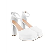 Shoetopia girls Gift White Heeled Sandal – 3 UK (Girls-Gift-White)-EU36