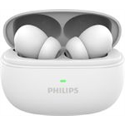 PHILIPS TAT1150WT Earbuds with ANC/ENC, 55H Playtime, 13mm Drivers, BT v5.3, IPX5 Proof Bluetooth Headset (Bright White, True Wireless)