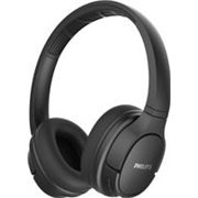 PHILIPS Bluetooth Wireless Foldable Headphone with Mic, 20H Playtime, 40mm Drivers, IPX4 Bluetooth Headset (Black, On the Ear)