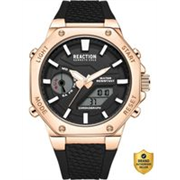 Kenneth Cole Reaction Digi-Analog Black Textured Dial | Chronograph Watch for Men’s | KRWGP2191704 Analog-Digital Watch – For Men KRWGP2191704