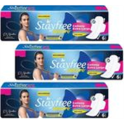 STAYFREE Secure Cottony Soft XL Wings Sanitary Pads For Women, (6+6+6 Napkins) Sanitary Pad (Pack of 3)