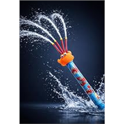 Holi String Multy Directional Tichku Water Pipe Pichkari | with Free Balloons | | (Assorted) | PoPo Toys®