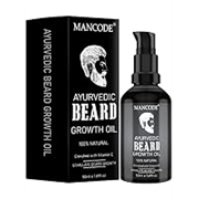 MAN CODE Ayurvedic Beard & Hair Growth Oil, 50Ml | Natural Hair Oil For Thicker & Longer Beard | Beard Oil For Uneven, Patchy & Fast Beard Growth | 100% Natural