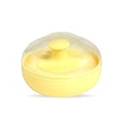 Pigeon Powder Case with Soft Feather Feel Acrylic Puff,Yellow