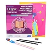 YOUVA Navneet Mathematics Study Kit 4 Part 1 (1 Digest + Long Book + 2 Pencils + Sharpner + Eraser + Scale)