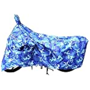 CreativeDesignz-Waterproof Full Body Bike Cover for Splendor & Hero Blue Jungle