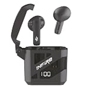 iNFiRe Firebud 64 Wireless Earbuds with 40H Playtime, Bluetooth 5.3, AI Voice Assistant, Touch Control for Calls, Music & Movies (Midnight Black)