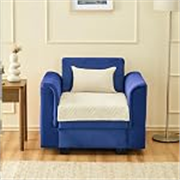 Amazon Basics – Velvet Quilted Make Your Own Sofa Cover |70cm x 70cm|Microfiber Sofa Slipcover (Beige, 1 Seater)