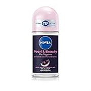 NIVEA Women Pearl & Beauty Roll On Deodorant, Underarm Deodorant with 72H Active Odour Protection, Long-Lasting Floral Fragrance, Underarm Roll On for Fresh, Beautiful Underarms, 0% Alcohol, 50 ml