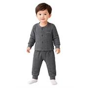 TS LAVI TAVI Kids Cotton Blend Thermal Top and Pyjama Set – Round Neck, Full Sleeves, Winter Wear Suit for Infants, Girls, Boys (Pack of 2)