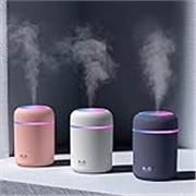 PREZONE H2O Diffuser with Colorful LED Lights for Home Office & Small Rooms, Portable Cool Mist Small Quiet Air Humidifier for Aroma Therapy, Ultrasonic Essential Oil Diffuser for Moisture (Random)