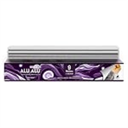 ALU ALU 9 Meter Silver Aluminium Foil | Premium Quality | 11 Micron Thickness | Keeps Food Warm and Hygienic | Ideal for Food Wrapping, Packing, Storing and Serving