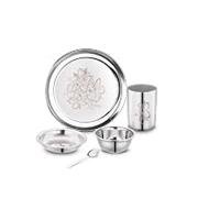 Classic Essentials Stainless Steel Dinner Set|Heavy Gauge|Kitchen Set|Permanent Laser-Glory