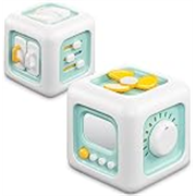 TEC TAVAKKAL Montessori 6 in 1 Baby Sensory Toys for Kids – Educational Learning Shape Sorter Activity Stackable Blocks – Interactive Fine Motor Skill Development 1 Peice (Green)