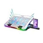 Frontech Laptop Cooling Pad | 6×60mm RGB Fans | Heat Dissipation Design | Adjustable Height & Angle | Mobile Stand | Dual USB 2.0 | Anti-Slip Holder | 9–17 Inch Laptops | 1 Year Warranty (CP-0014)