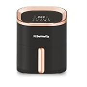 Butterfly Magnum Digital Air Fryer 4.5L, 1200W | 360° High Speed Air Circulation Technology | Low Fat Cooking | 7 Preset Menu, Removable Non Stick Coating Basket | Digital Touch Display Panel | Black