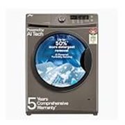 Godrej 7 Kg 5 Star, AI Powered, FabriSafe Drum, 65% Water Saving, Fully Automatic Front Load Washing Machine (WFEON CRS 7010 5.0 FKEDM CNGR, Candy Grey)