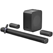 Zebronics Juke Bar 9890 1030W Soundbar 2026 Launch, 5.1.2 CH Surround Sound, Dolby Atmos, DTS X, BT v5.3, HDMI eARC, Optical in, Wireless Subwoofer, True Wireless Rear Satellites, 5 Driver Soundbar