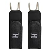 MARSJONE Buckle Free Belt Hook Set of 2, Invisible Elastic Waistband Extender with Metal Hooks for Jeans Pants Workwear, No Buckle Comfort Strap Accessory for Men and Women