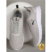 PUMA Bridge Comfort Sneakers For Men (Grey , 8)