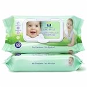 CRAE Soft Natural Baby Wipes | Natural & Gentle Care | Ultra-Soft, Baby-Friendly Wet Wipes for Daily Use 120 Piece Pack (Pack of – 2)