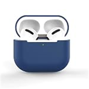 Airpods 4 Cover Silicone Case (2024) Active Noise Cancellation (ANC) with Keychain Protective Case (Navy Blue)